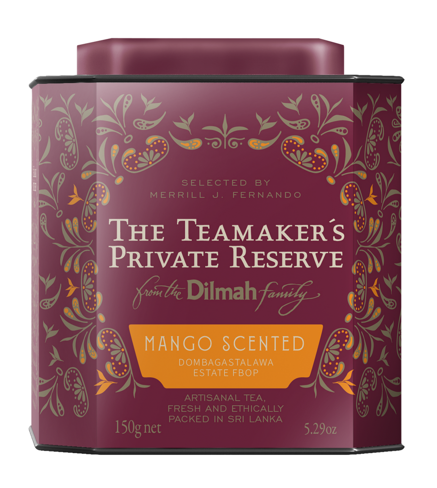 TPR Mango Scented Dombagastalawa Estate FBOP Ceylon Black Tea Caddy-150g Loose Leaf