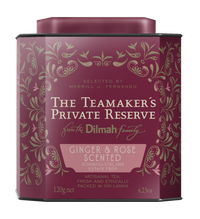 TPR Ginger & Rose Scented Dombagastalawa Estate Ceylon Black Tea Caddy-120g Loose Leaf