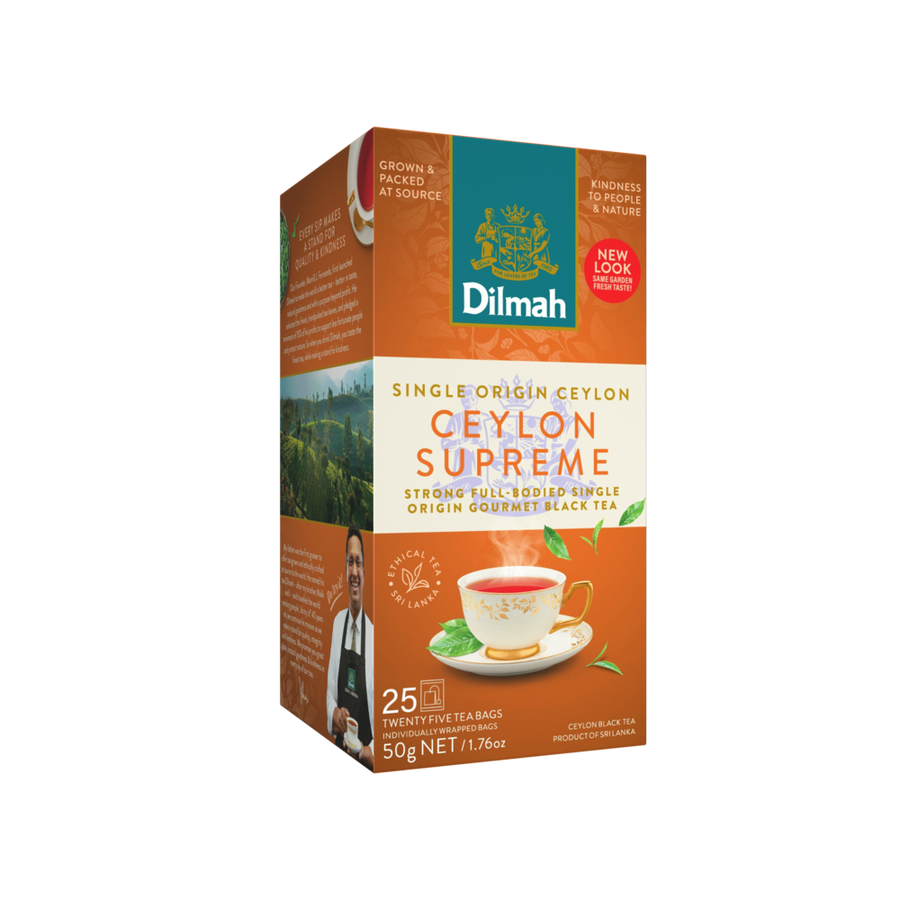 Gourmet Ceylon Supreme Black Tea-25 Individually Wrapped Tea Bags