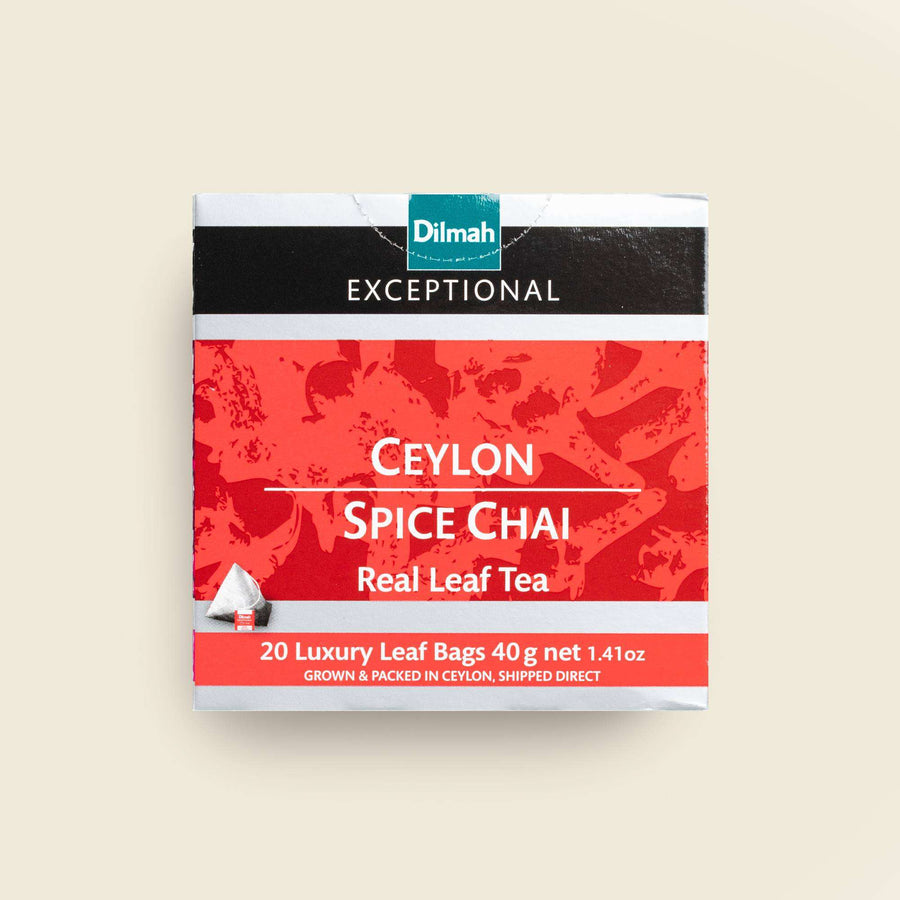 Exceptional Ceylon Spice Chai Special Black Tea-20 Luxury Leaf Tea Bags