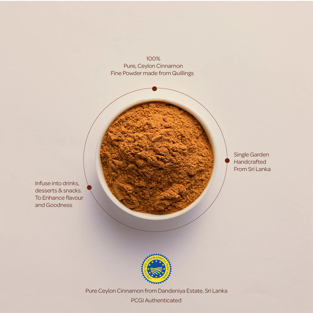 Pure Ceylon Cinnamon Fine Powder 100g – Cooking & Baking Spice