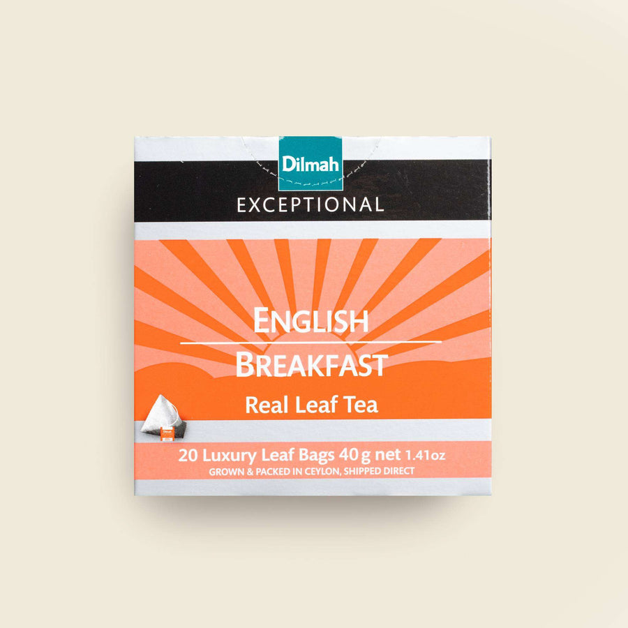 Exceptional English Breakfast Ceylon Black Tea-20 Luxury Leaf Tea Bags