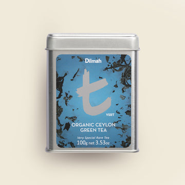 t-Series VSRT Organic Ceylon Green Tea Tin Caddy-100g Loose Leaf