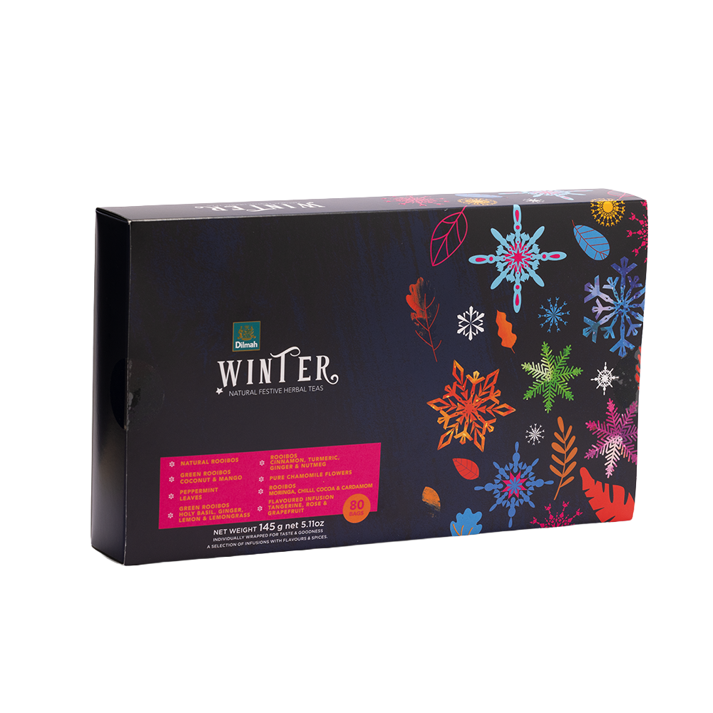 Natural Winter Infusions Variety Gift Pack-8x10 Individually Wrapped Tea Bags