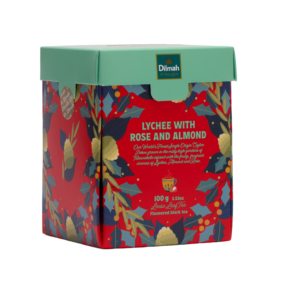 Christmas Tales Lychee With Rose And Almond Ceylon Black Tea-100g Loose Leaf