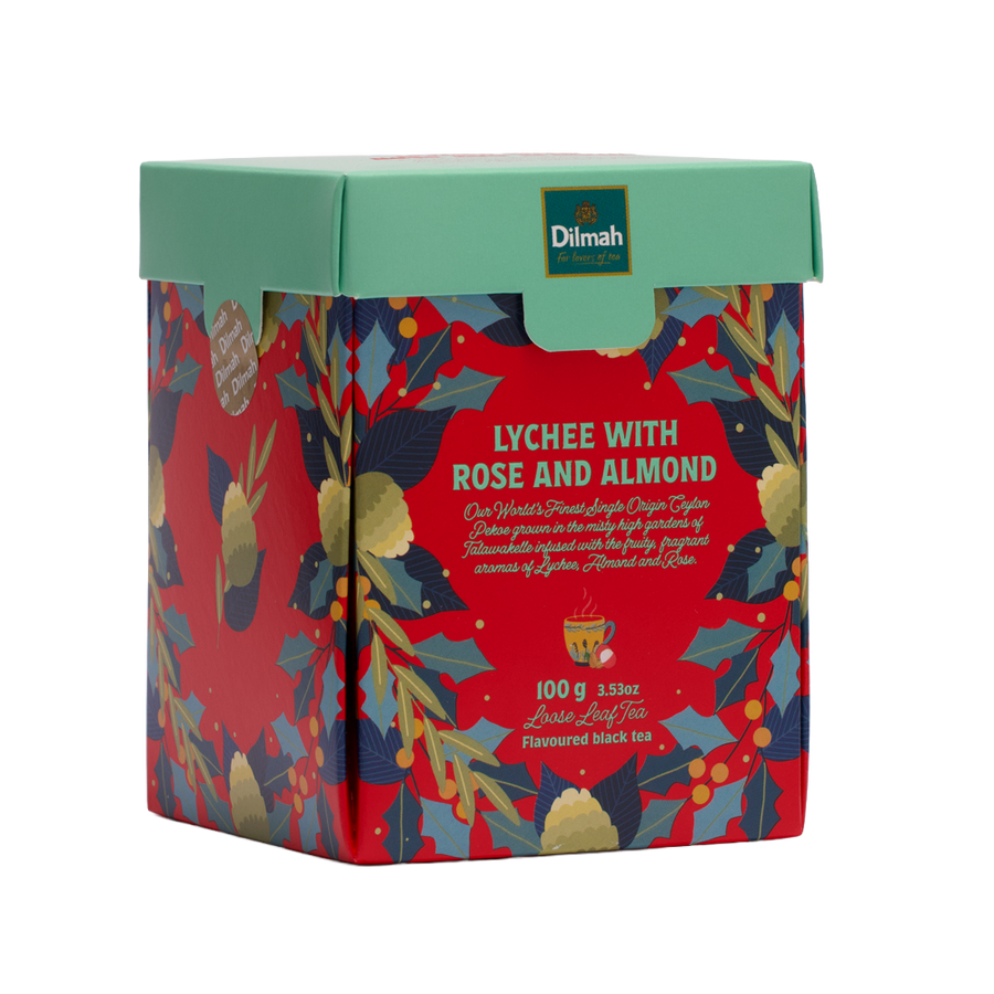 Christmas Tales Lychee With Rose And Almond Ceylon Black Tea-100g Loose Leaf