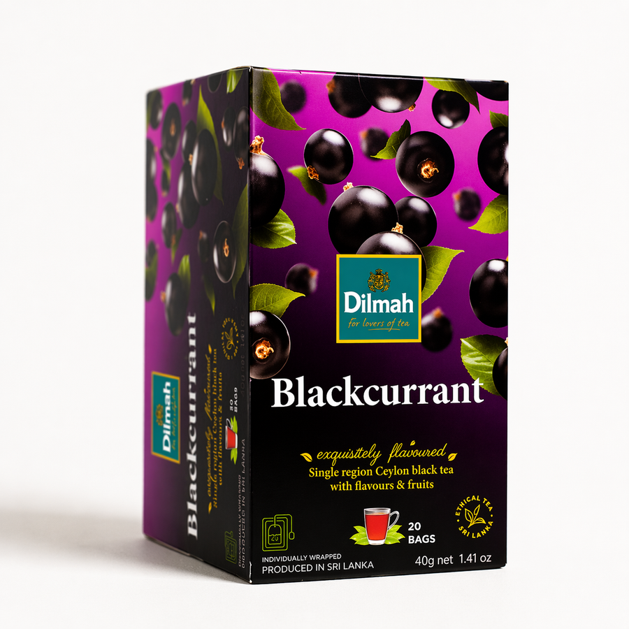 EFT Blackcurrant Ceylon Black Tea-20 Individually Wrapped Tea Bags