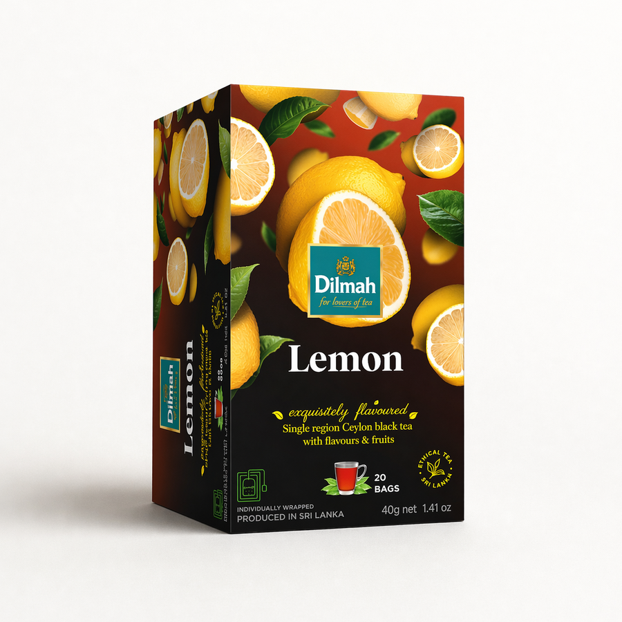 EFT Lemon Ceylon Black Tea-20 Individually Wrapped Tea Bags