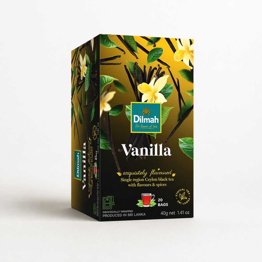 EFT Vanilla Ceylon Black Tea-20 Individually Wrapped Tea Bags