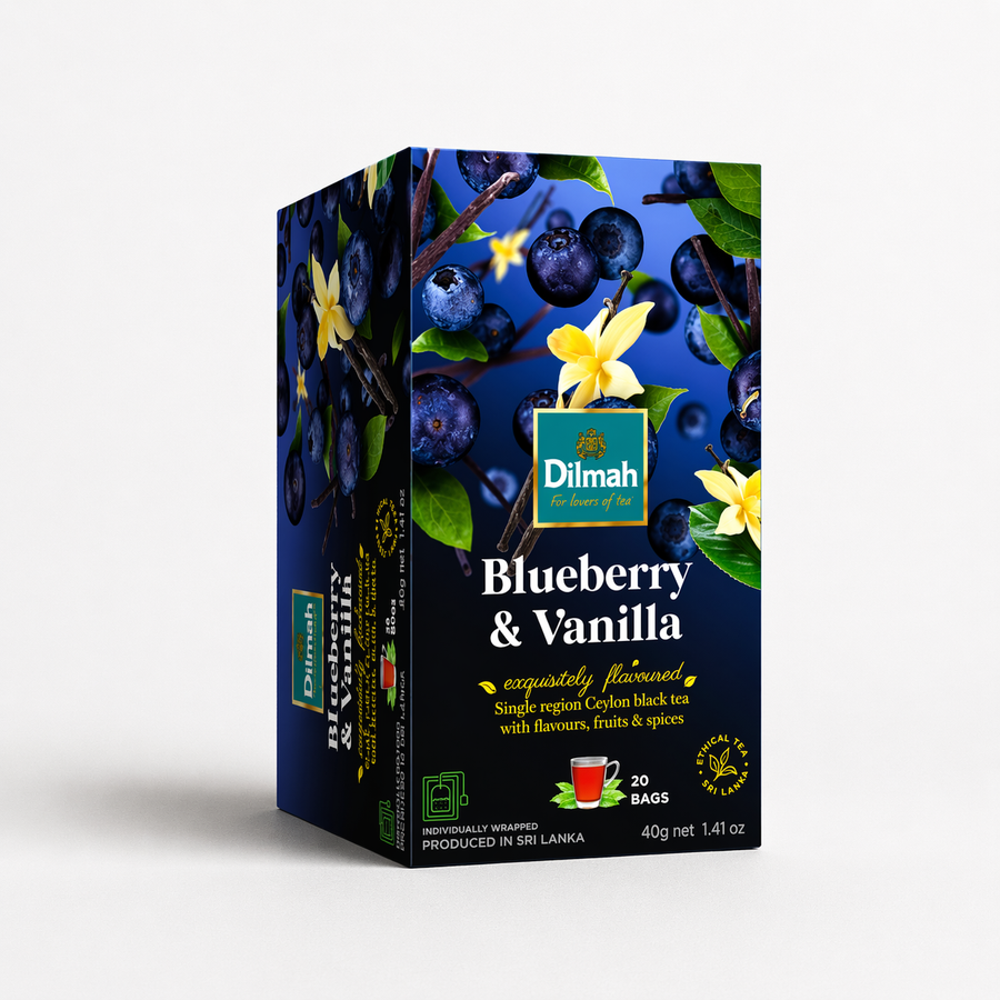 EFT Blueberry & Vanilla Ceylon Black Tea-20 Individually Wrapped Tea Bags