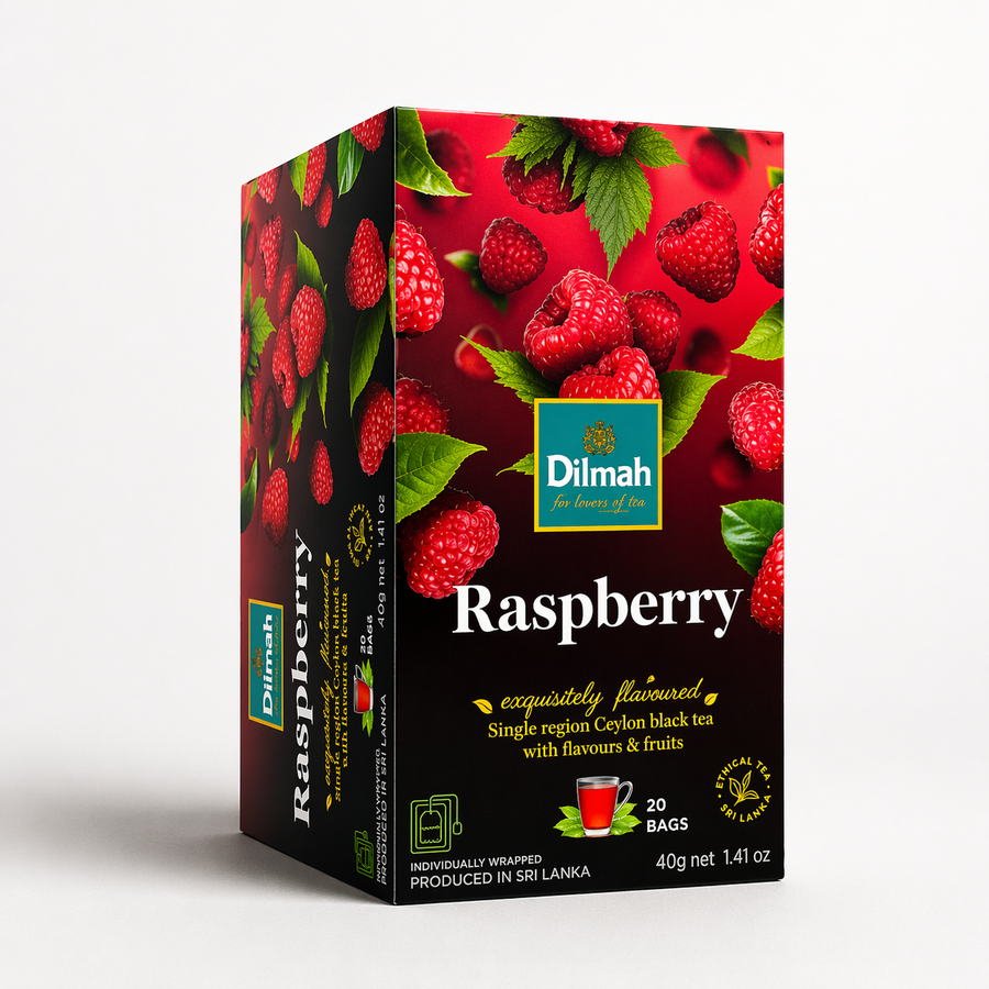 EFT Raspberry Ceylon Black Tea-20 Individually Wrapped Tea Bags