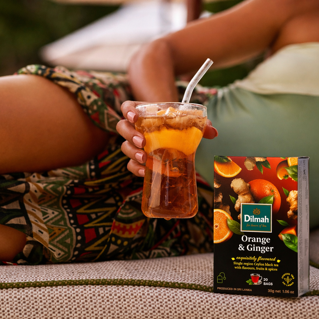 EFT Orange & Ginger Ceylon Black Tea - 20 Tea Bags with Tag
