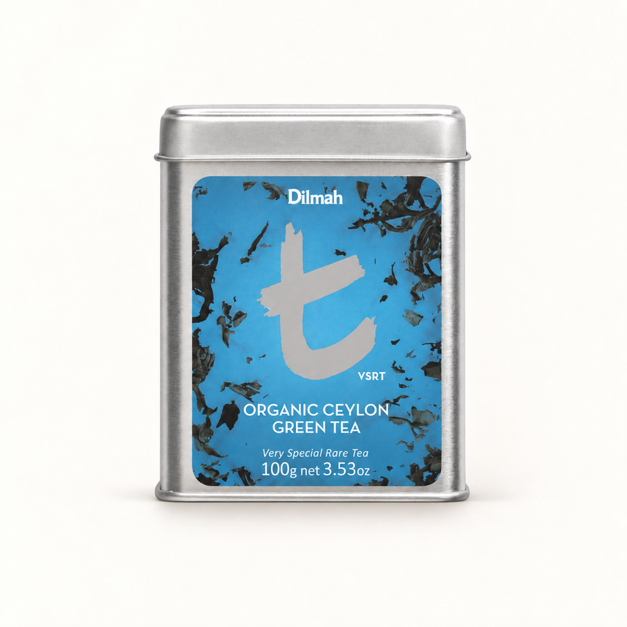 t-Series VSRT Organic Ceylon Green Tea Tin Caddy-100g Loose Leaf