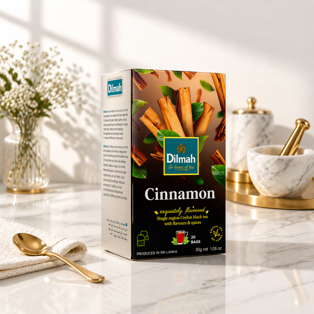 EFT Cinnamon Ceylon Black Tea - 20 Tea Bags with Tag