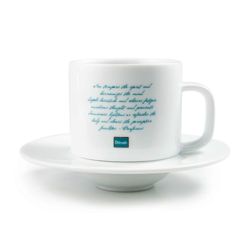 Craighead Porcelain Tea Mug and Saucer – White 250ml