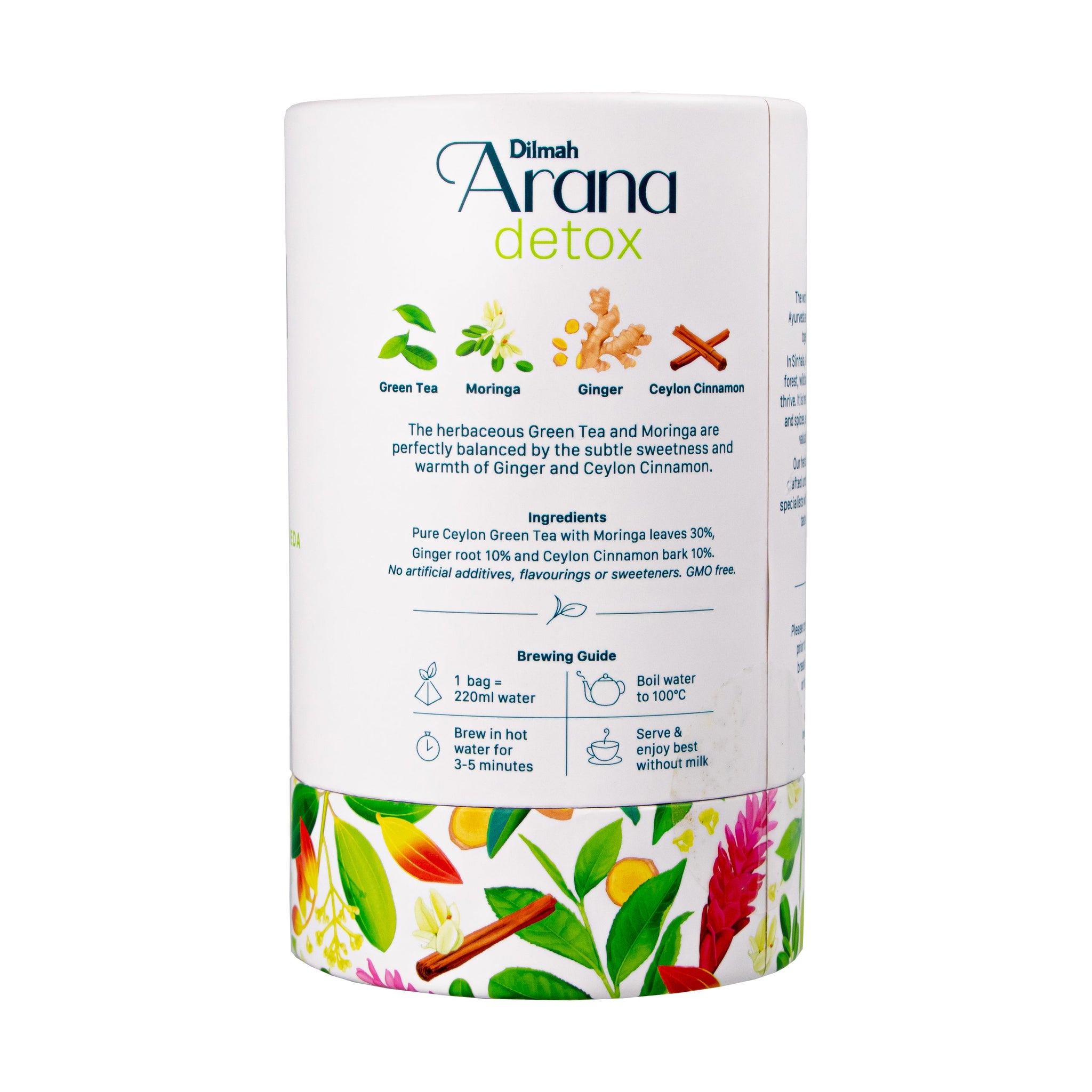 Arana - Green tea Moringa Ginger & Cinnamon Infused Tea