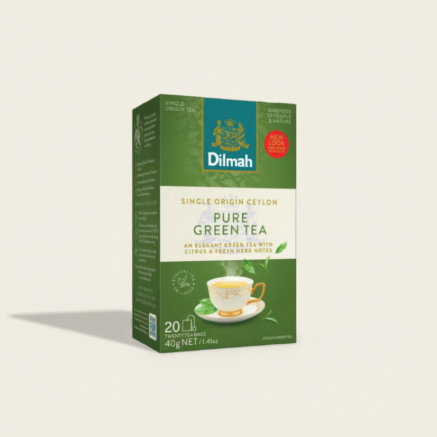 Ceylon Pure Green Tea-20 Tea Bags with Tag
