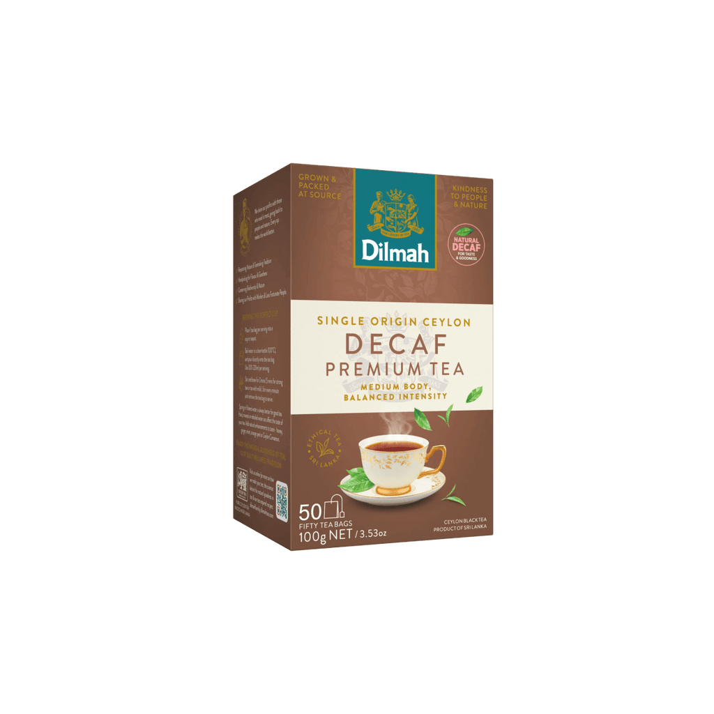 Premium Decaffeinated Ceylon Black Tea-50 Tea Bags with Tag