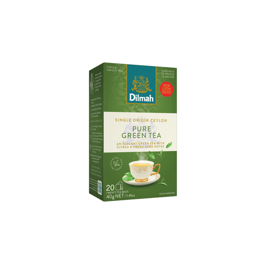 Dilmah Pure Ceylon Green Tea – 20 String & Tag Tea Bags