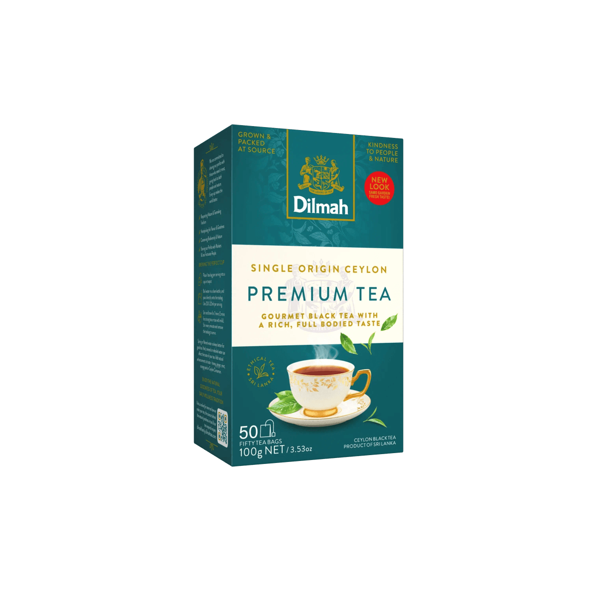 Premium Ceylon Black Tea-50 Tea Bags with Tag