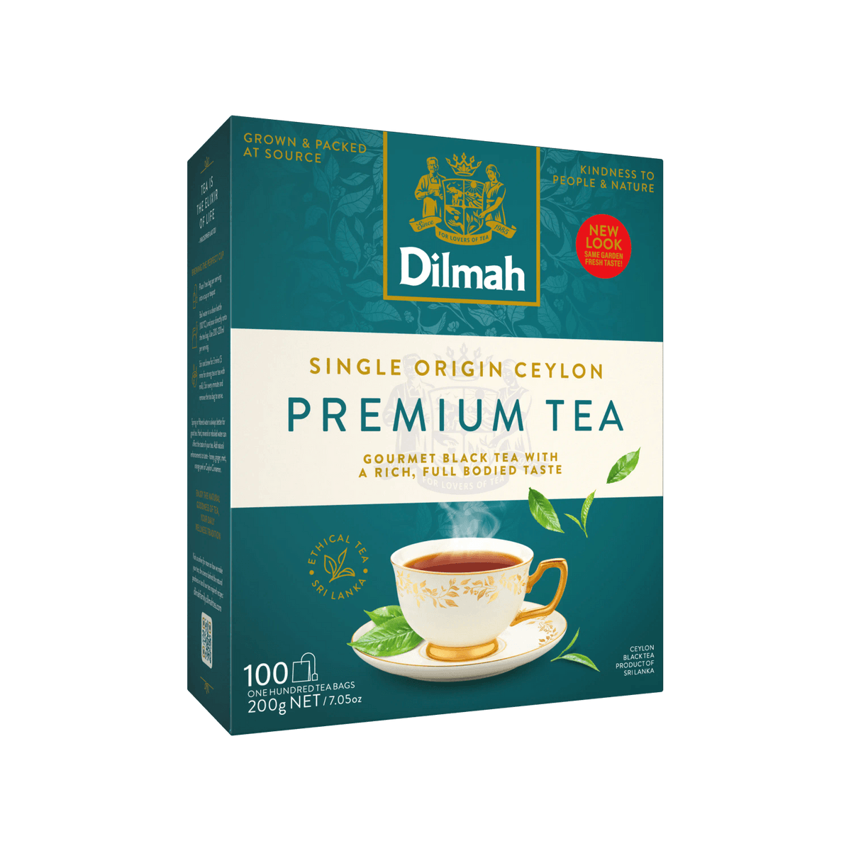 Premium Ceylon Black Tea-100 Tea Bags With Tag
