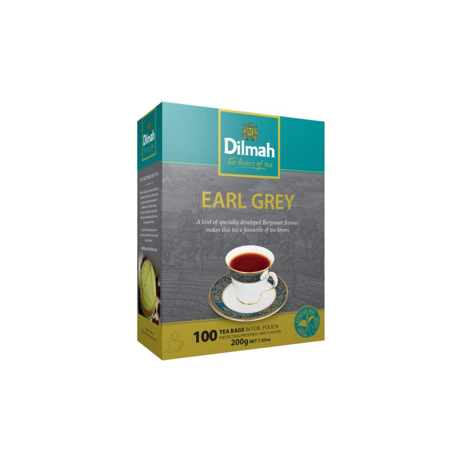 Gourmet Earl Grey Ceylon Black Tea-100 Tagless Tea Bags