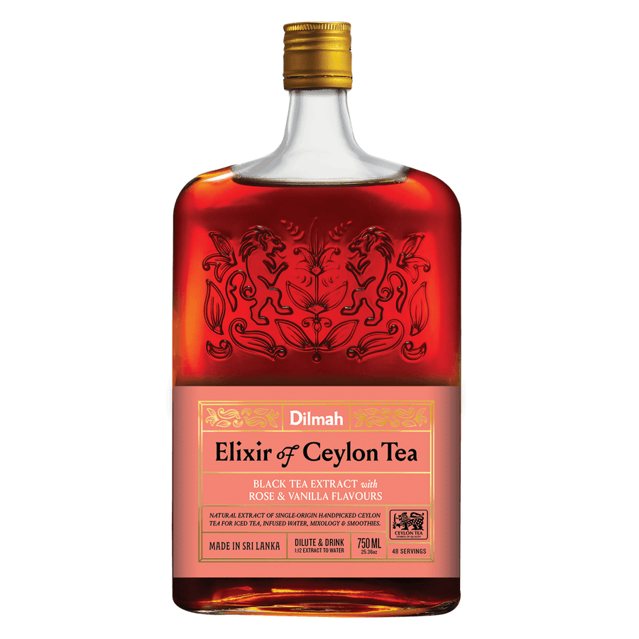 Elixir of Ceylon Black Tea with Rose & Vanilla 750ml Glass Bottle