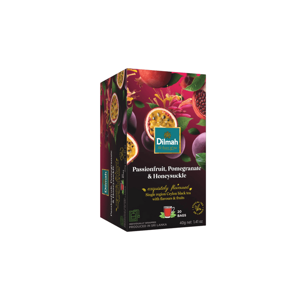 EFT Passion Fruit, Pomegranate & Honeysuckle Ceylon Black Tea-20 Individually Wrapped Tea Bags