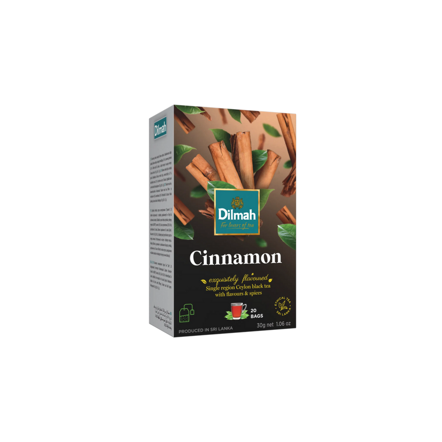 EFT Cinnamon Ceylon Black Tea - 20 Tea Bags with Tag