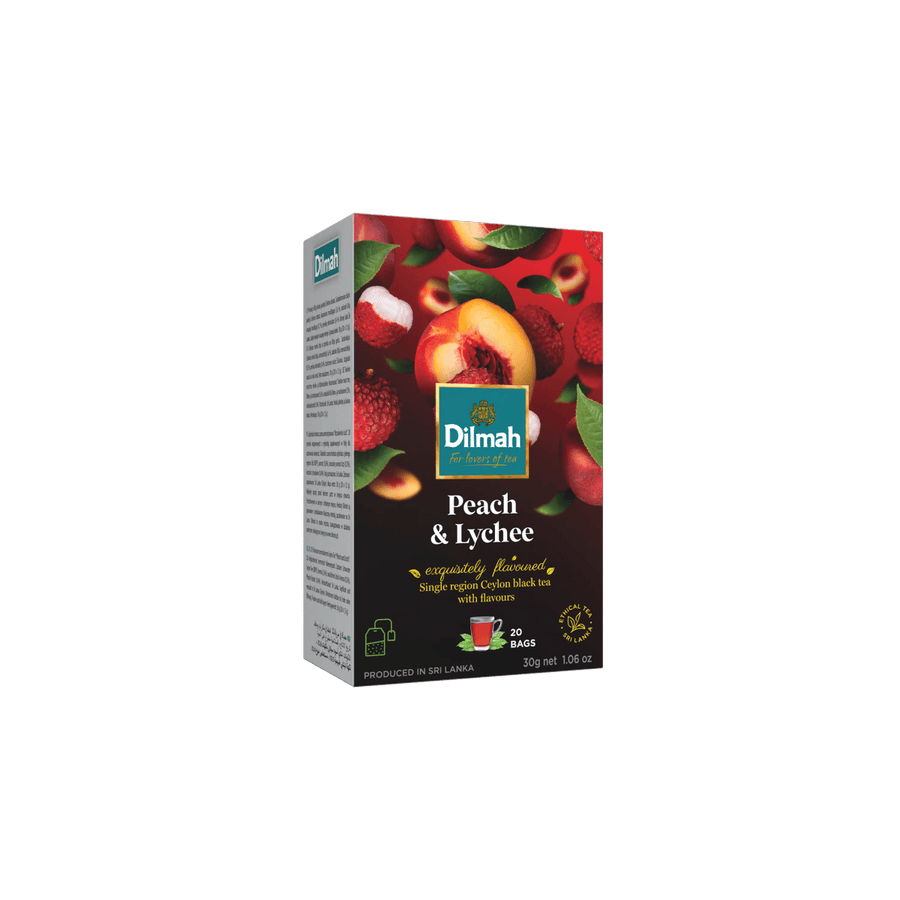 EFT Peach & Lychee Ceylon Black Tea - 20 Tea Bags with Tag