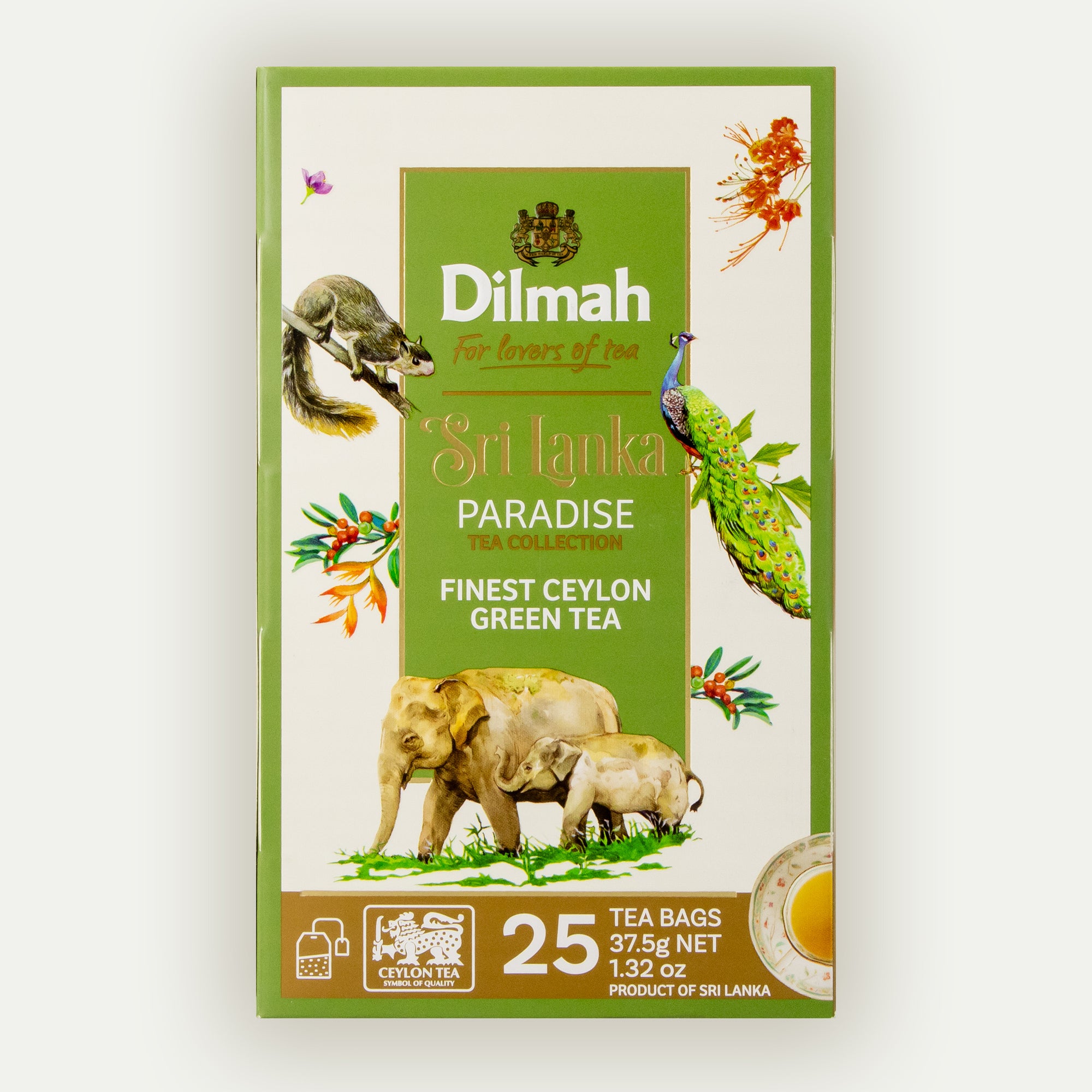 Dilmah Paradise Ceylon Green Tea - 25 Tea Bags