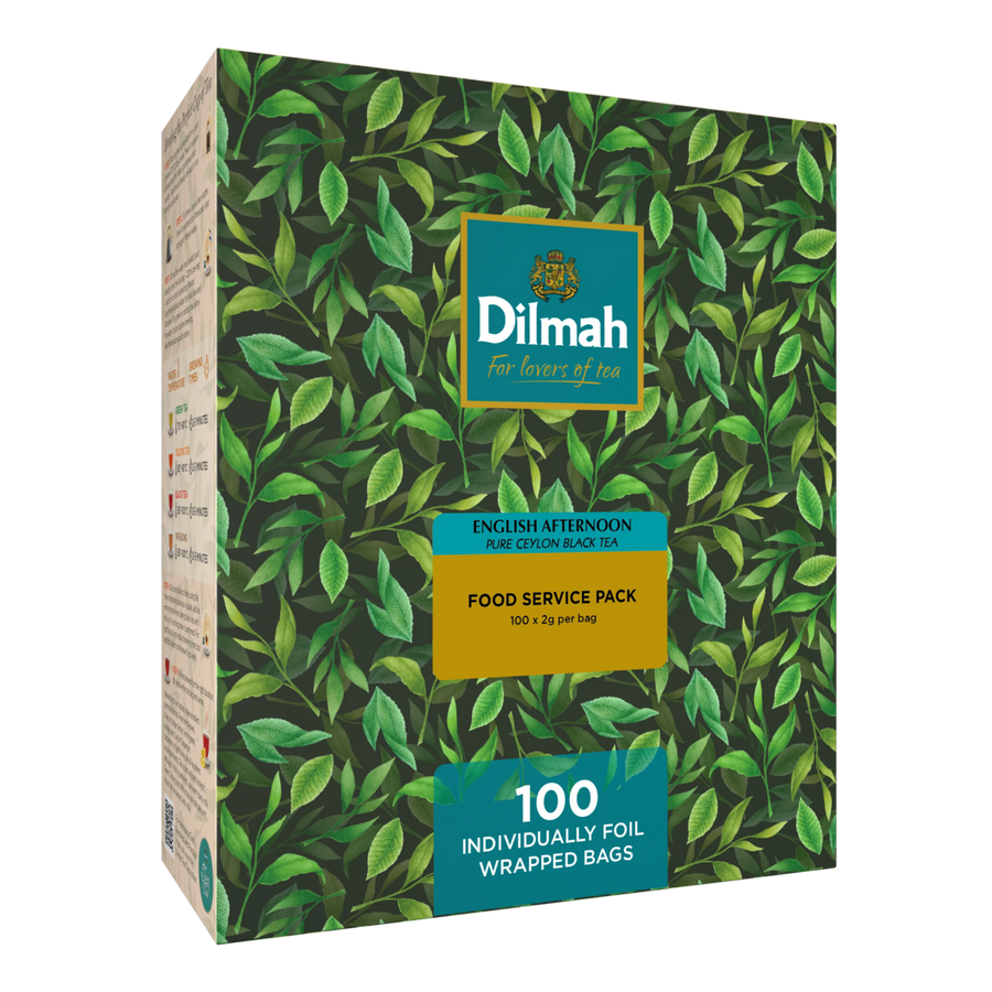 Gourmet English Afternoon Ceylon Black Tea-100 Individually Wrapped Tea Bags