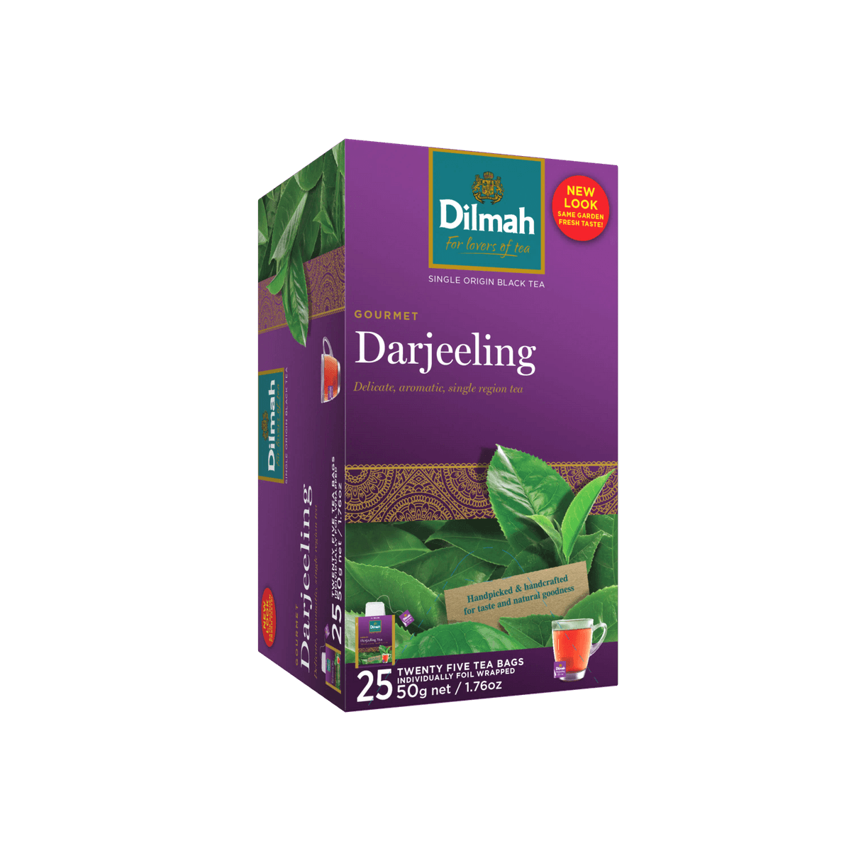 Dilmah Gourmet Darjeeling Black Tea – 25 Individually Wrapped Tea Bags