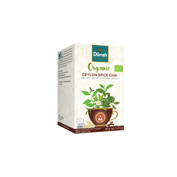 Dilmah Organic Ceylon Spice Chai Black Tea – 20 Individually Wrapped Bags
