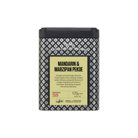 Silver Jubilee Mandarin & Marzipan Ceylon Black Tea Tin Caddy-125g Loose Leaf