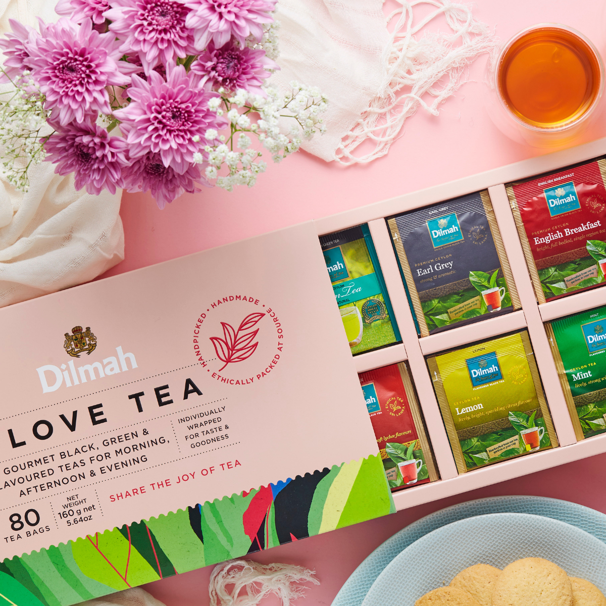 Love Tea Variety Gift Pack-8x10 Individually Wrapped Tea Bags