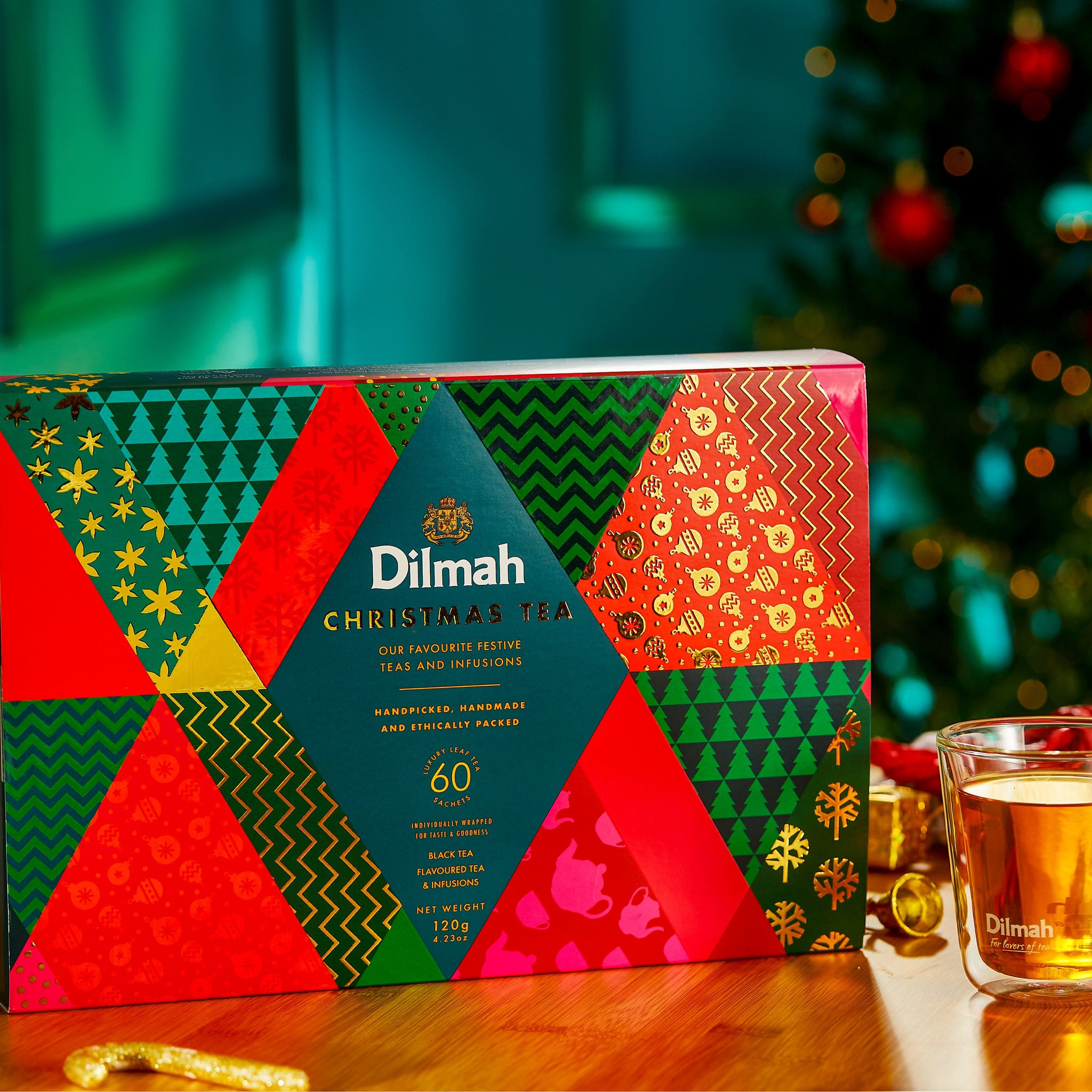 Dilmah Christmas Tea Variety Gift Pack-6x10 Individually Wrapped Tea Bags