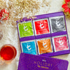 Christmas Holiday Tea Selection Variety Gift Pack Tin Caddy-32 Individually Wrapped Tea Bags