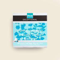 Exceptional Peppermint & English Toffee Ceylon Black Tea-20 Luxury Leaf Tea Bags