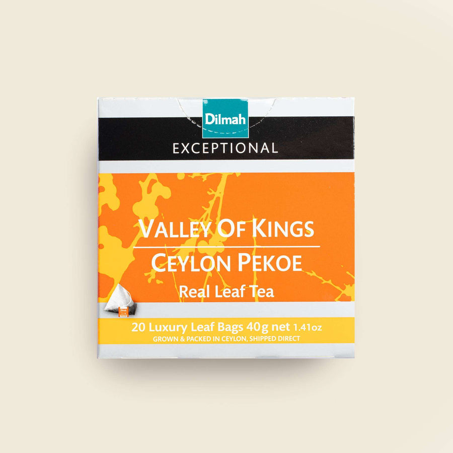 Exceptional Valley of Kings Ceylon Pekoe Black Tea-20 Luxury Leaf Tea Bags
