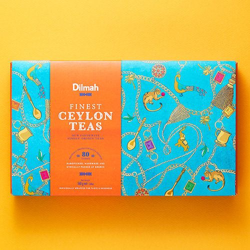 Dilmah Finest Ceylon Teas Variety Gift Pack-80 Individually Wrapped Tea Bags