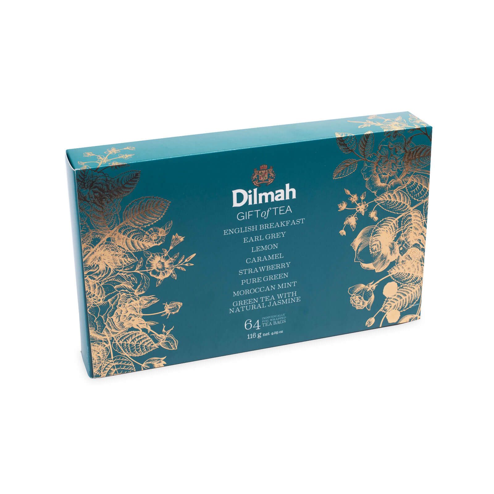 Dilmah Gift of Tea Variety Pack – 64 Individually Wrapped Luxury Leaf Tea Bags