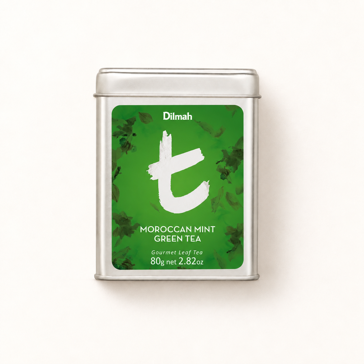 t-Series Moroccan Mint Green Tea Tin Caddy-80g Loose Leaf