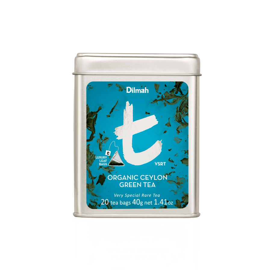 t-Series VSRT Organic Ceylon Green Tea Tin Caddy-100g Loose Leaf