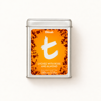 t-Series Lychee with Rose and Almond Ceylon Black Tea Tin Caddy-100g Loose Leaf