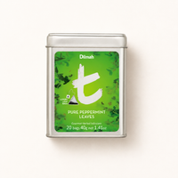 t-Series Pure Peppermint Leaves Infusion Tin Caddy-20 Luxury Leaf Tea Bags