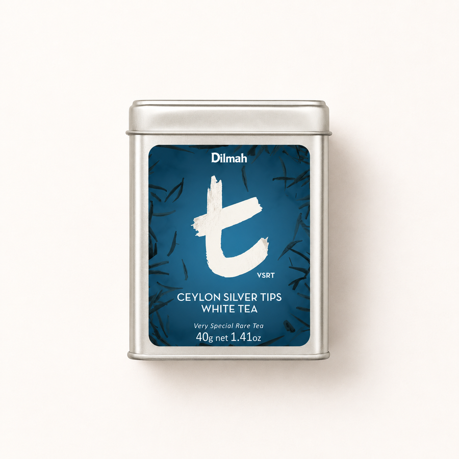 t-Series VSRT Ceylon Silver Tips White Tea Tin Caddy-40g Loose Leaf