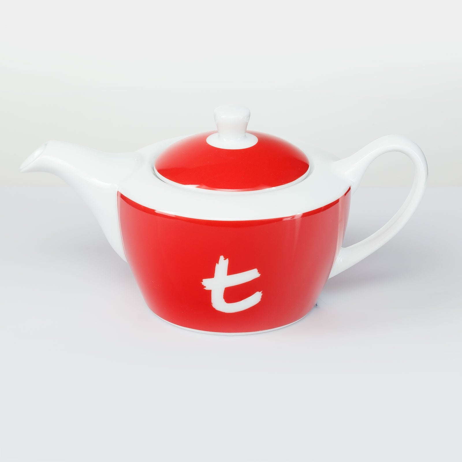 t-Series Porcelain Teapot-Cherry Red (400ml)