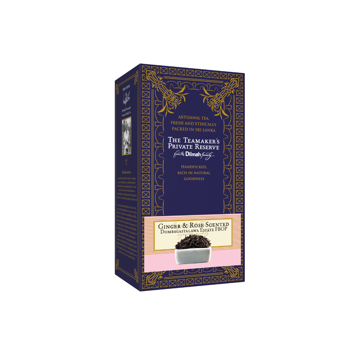 TPR Ginger & Rose Scented Dombagastalawa Estate Ceylon Loose Leaf Black Tea
