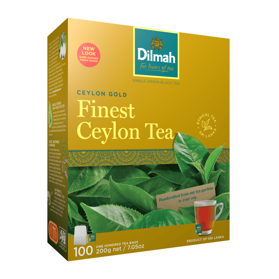 Premium Ceylon Gold Black Tea-100 Tea Bags with Tag